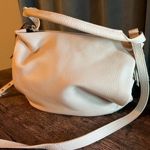 THE SAK COLLECTIVE Off White Pebble  Leather Shoulder Handbag